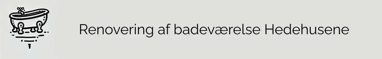 Renovering af badeværelse Hedehusene